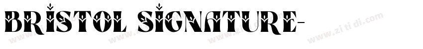 Bristol Signature字体转换
